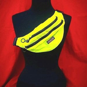 Neon green fanny pack